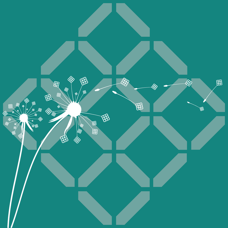 ICN Raute mit Pusteblume