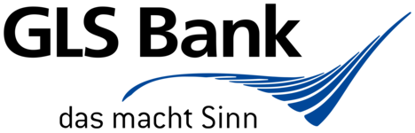 Logo der GLS Bank mit der Aufschrift "das macht Sinn"